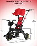 Triciclo de Passeio Dobrável Luxo