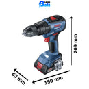 Parafusadeira Furadeira Bosch GSB 18V-50 com 2 baterias, 1 carregador + Brinde