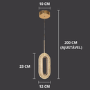 LUMINÁRIA CRISTAL NÓRDICA