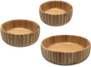 Kit 3 Bowls Canelado De Bambu