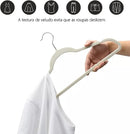 Kit 50 Cabide Veludo Slim Antideslizante Ultra Fino