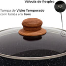 Conjunto com 5 Panelas, com Fundo Indução, Preto, Casambiente