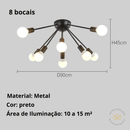 LUSTRE LAMPADÁRIO MODERNO