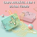 Carregador Retrátil Indestrutível 4 em 1 Ultra Turbo - SmartCharger™ (50% OFF)
