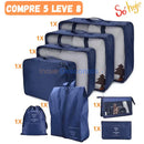 KIT 8 Bolsas Organizadoras á Prova D'água (+3 de Brinde) + Frete Grátis!