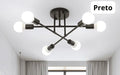 Lustre Para Sala Moderno Sputnik com 6 Lâmpadas