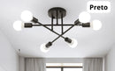 Lustre Para Sala Moderno Sputnik com 6 Lâmpadas