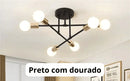 Lustre Para Sala Moderno Sputnik com 6 Lâmpadas