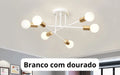 Lustre Para Sala Moderno Sputnik com 6 Lâmpadas