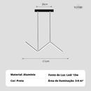 LUMINÁRIA SUSPENSA MILANO