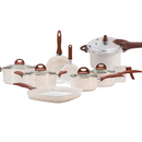 Conjunto de Panelas Brinox Ceramic Life Smart Plus Vanilla 9 Peças