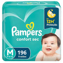 [ATACADO] Fraldas Pampers Confort Sec - Pacote com 196 unidades