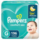 [ATACADO] Fraldas Pampers Confort Sec - Pacote com 196 unidades