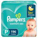 [ATACADO] Fraldas Pampers Confort Sec - Pacote com 196 unidades