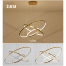 LUSTRE PENDENTE EM ANÉIS DE LED