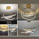 LUSTRE PENDENTE EM ANÉIS DE LED