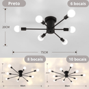 LUSTRE RETRÔ CANDELABRO