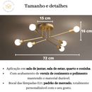 LUMINÁRIA MODERNA GEOMÉTRICA