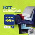 Cueca Mesh Antitranspirante - Tecido Confort Premium [COMBO 5 CUECAS]