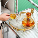 Aparador Circular Decorativo em Acrílico