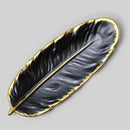 Aparador Prato de Porcelana Requintado Mercy para Cozinha YuDome Preto 10x26 