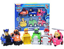 Kit 6 Carrinhos Patrulha Canina Fricção Brinquedos Coleção