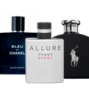Combo 3 Perfumes Masculinos - Chanel Allure, Bleu de Chanel, Polo Black Ralph Lauren 50ml