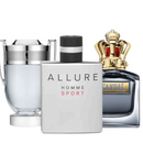 Combo 3 Perfumes Masculinos - Chanel Allure, Invictus, Scandal 50ml
