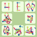 Brinquedo Magnético de Montar Educativo 3D