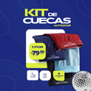 Cueca Mesh Antitranspirante - Tecido Confort Premium [COMBO 5 CUECAS]