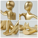 Escultura Contemporânea Abstrata Pensador