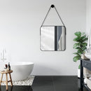 Espelho Decorativo Quadrado Beady Suspenso de Parede 50cm