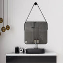 Espelho Decorativo Quadrado Beady Suspenso de Parede 50cm