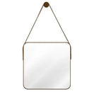 Espelho Decorativo Quadrado Beady Suspenso de Parede 50cm Espelho - 0013 Conceito Caramelo 