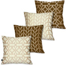 Kit com 4 Capas Para Almofadas Decorativas Linhas Estilo Étnico
