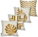 Kit com 4 Capas Para Almofadas Decorativas Linhas Estilo Étnico