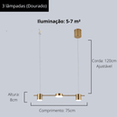 LUMINÁRIA LED SUSPENSA MODERNA
