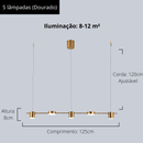 LUMINÁRIA LED SUSPENSA MODERNA