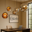 Kit 03 Peças Lustre Pendente Luxuoso Lava Macaron Nórdico