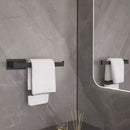 Kit Completo Acessórios Banheiro Black Matte (04 Peças)