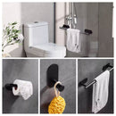 Kit Completo Acessórios Banheiro Black Oval (05 Peças)