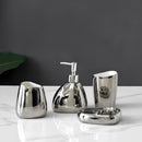 Kit de Lavabo Brilhance (04 Peças) YuDome Prata 