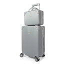 CONJUNTO DE MALA DE VIAGEM DE BORDO E FRASQUEIRA ITALIA