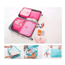 ORGANIZADOR DE MALA 6 PEÇAS PINK