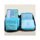 ORGANIZADOR DE MALA 6 PEÇAS AZUL