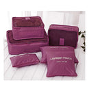 ORGANIZADOR DE MALA 6 PEÇAS VINHO