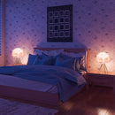 Luminária Abajur de Mesa Plumas 46cm