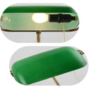 Luminária Abajur Banqueiro Retrô Vintage - Vidro Clássico Esmeralda