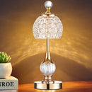 Luminária Abajur de Mesa Cristal Vintage Royale