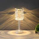 Luminária Abajur de Mesa Cristalina Touch em Led